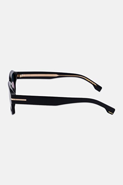 BOSS Men 20646580753A9 Rectangular Sunglasses, Black