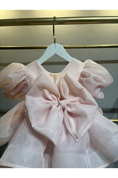 Laresse Balon Kollu Tokalı Kız Çocuk Abiye Elbise