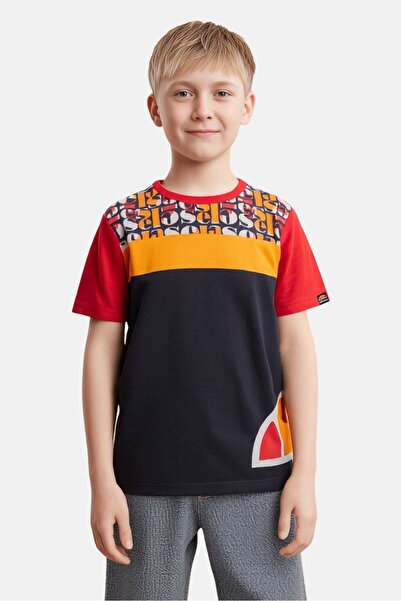 Ellesse Kids Boy Brand Logo Outdoor T-Shirt, Multicolor