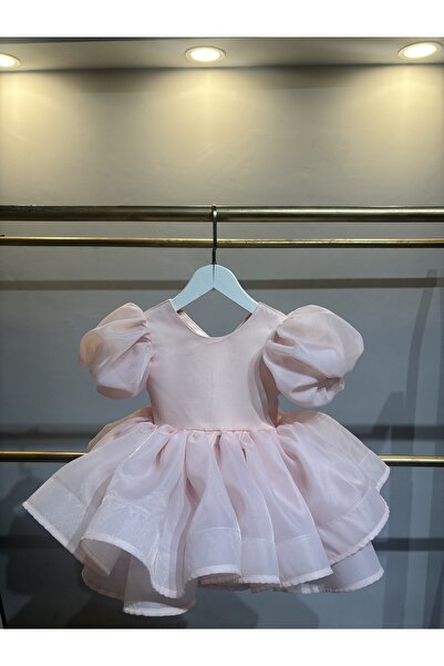 Laresse Balon Kollu Tokalı Kız Çocuk Abiye Elbise
