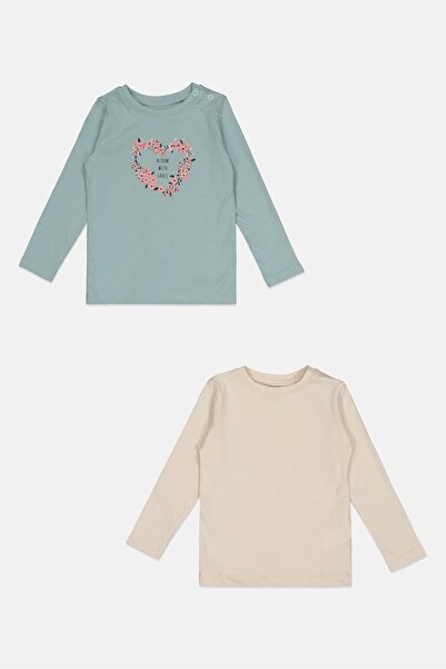 Sinsay Fox Bunny x Toddlers Girl 2 Pcs Graphic Print Tops, Multicolor