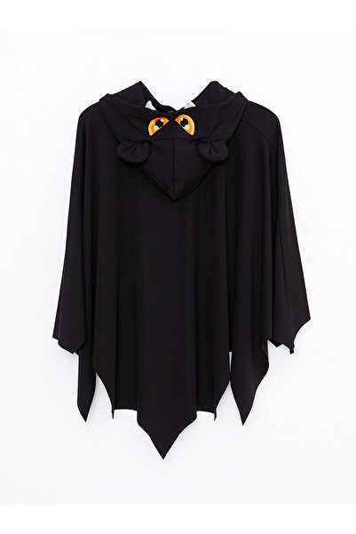 LC Waikiki Kapüşonlu Baskılı Kız Çocuk Pelerin