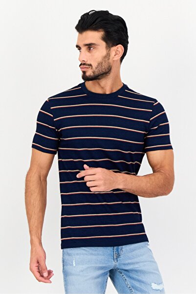 Levi's Men Crew Neck Short Sleeve Stripe T-Shirt, Multicolor