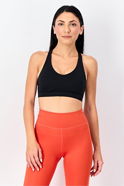 New Balance Women Lightly Padded Sleeveless Training Sport Bra, Black