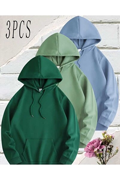 blackbonds Set de 3 hanorace cu glugă Advantage