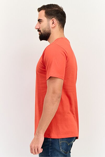 Nautica Men Crew Neck Short Sleeves Graphic Print T-Shirt, Red