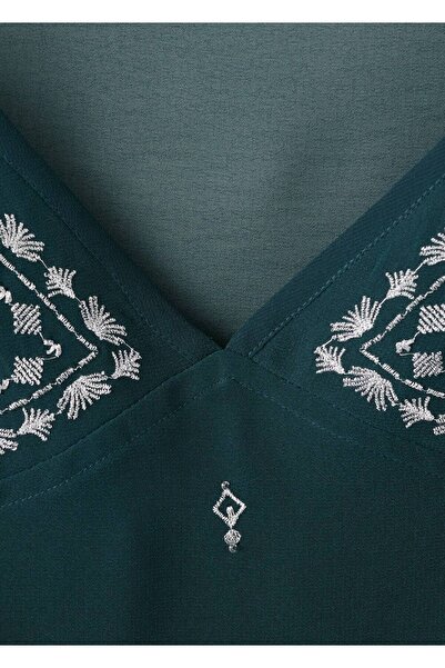 Mango Teen Boncuk işlemeli bluz