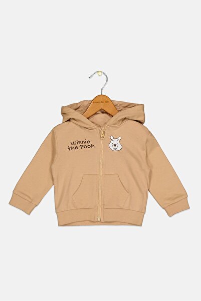 Sinsay Disney x Toddlers Boy Graphic Print Long Sleeves Hoodie, Light Brown