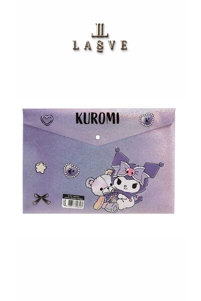 kuromi RESMİ LİSANSLI ÇIT ÇIT DOSYA SEVİMLİ KAPAK
