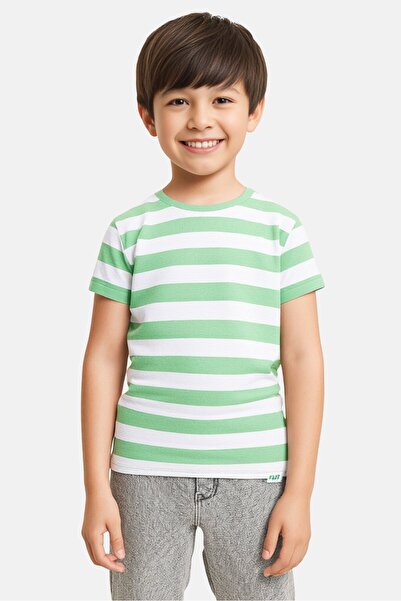 Sinsay Toddlers Boy Stripe Short Sleeve T-Shirt, Multicolor