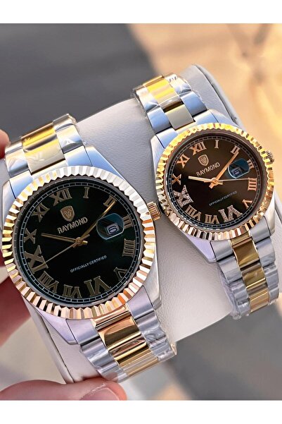 Raymond Special Lover's Combination for Couples 2 Years Warranty 5 Atm Water Resistant Couple Watch Cft.01