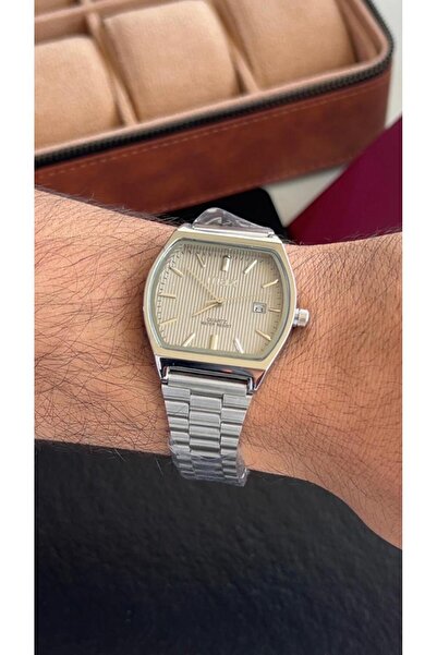 catera Men's Watch with Silver Stainless Steel Strap and Grey Dial