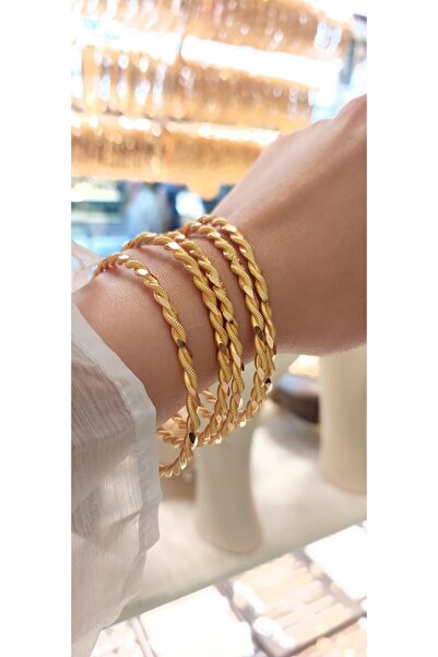 Paftalı Burma 22 Ayar Yatırımlık İşçiliksiz 6.6 Ölçü 20 Gr Kadın Bilezik