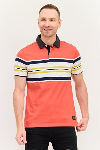 Levi's Men Regular Fit Stripe Short Sleeve Polo Shirts, Multicolor