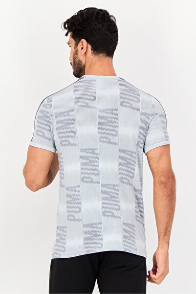 Puma Men Slim Fit Short Sleeve Brand Logo Outdoor T-Shirt, Multicolor