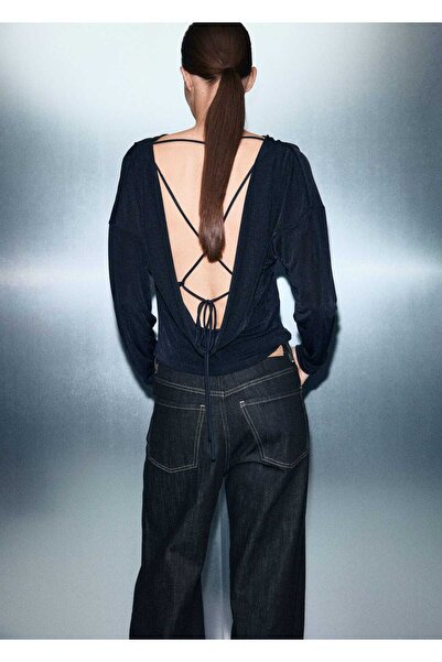 MANGO Woman Drape yaka bluz