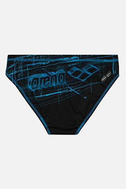 ARENA Kids Boy Brand Logo Swimwear Brief, Black