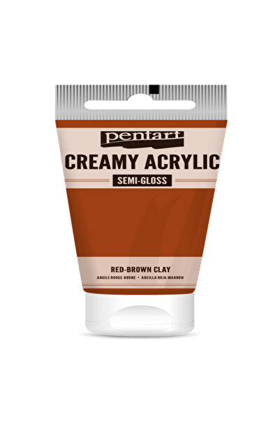 Pentart RED BROWN CLAY ACRYLIC COLOUR CREAMY SEMI GLOSS 60 ML