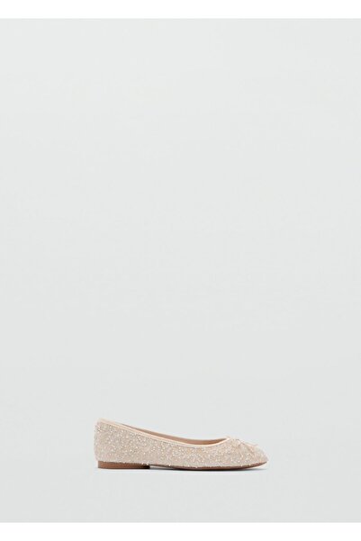 MANGO Kids Parlak bağ detaylı babet