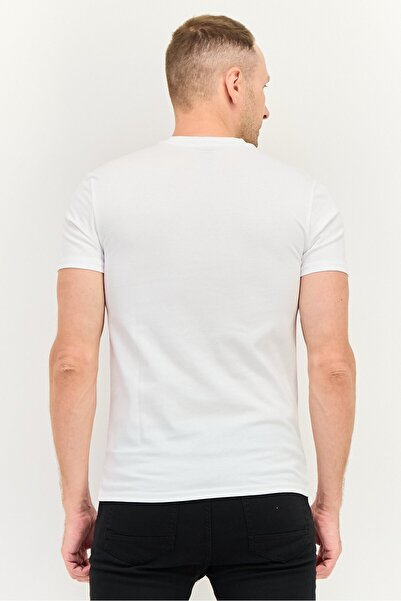 Levi's Men Crew Neck Short Sleeve Graphic Print T-Shirt, White