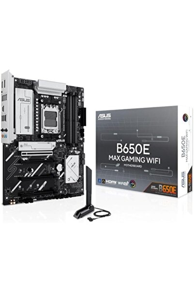 ASUS B650E Max Gaming WiFi Motherboard, AMD ATX, 8+2+1 Power, DDR5 Slot, PCIe 5.0 Slot, 3 M.2 Slots,