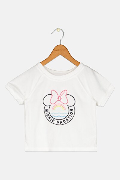 GAP Disney x Toddlers Girl Embroidered Short Sleeve Top, White