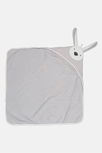 Sinsay Toddlers Boy Rabbit Story Hooded Blanket, Grey