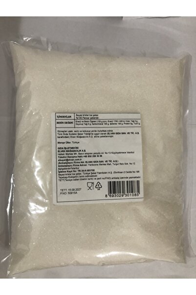 Elvan Kristal Toz Şeker 2Kg