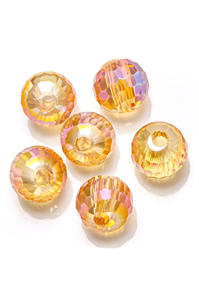 Choice12 AD24 10Pcs 14mm 96Facets Ball Crystal Glass Round Spacer Bead Big Ho...