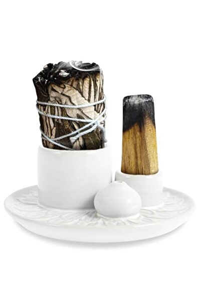 Generic Brand Palo Santo Sticks Holder, Ceramic Smudge Tray, Multi-Purpose In...