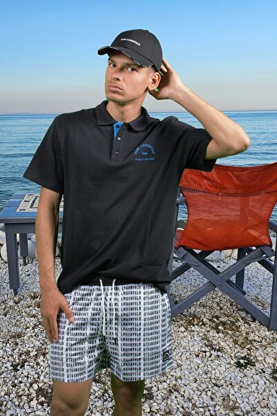 Karl Lagerfeld Men's Swim Shorts with Mesh, Paris