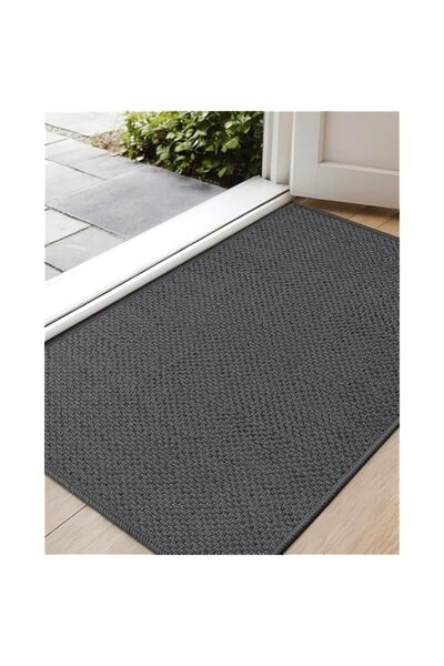 Generic Color&Geometry Front Door Mat Indoor 43.5 x 75 cm,Thin Rugs for Entryway, Non Slip Washable Low-Pro