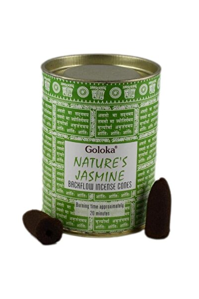 Generic Brand Goloka Backflow Incense Cones - Natures Jasmine - 24 Cones