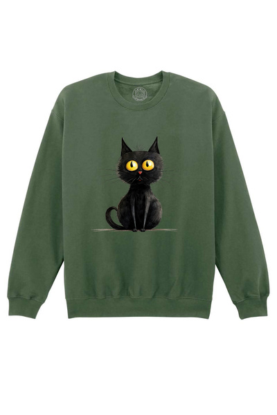 Cu Pisici Με τύπωμα φούτερ-Zurli Cat, Unisex