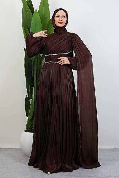 GİYZAMİLA Rochie de seara Paris maro trandafir