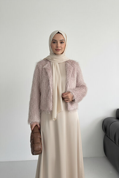 Aysan Moda Yakasız İthal Püsküllü Mont