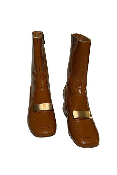 Sevda Şekerci Hakiki Deri Rugan Taba Bot