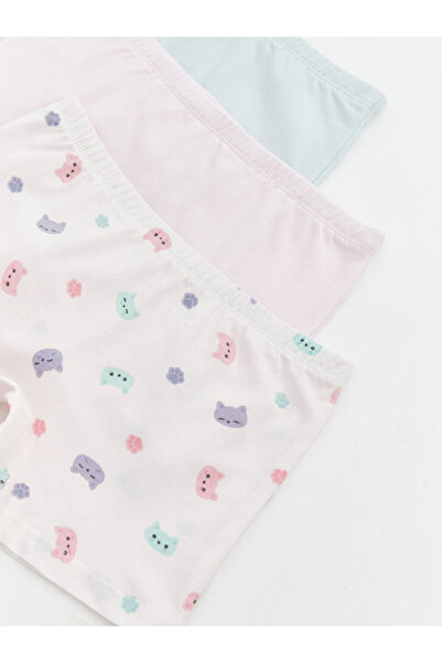 LC Waikiki Beli Lastikli Baskılı Kız Bebek Boxer