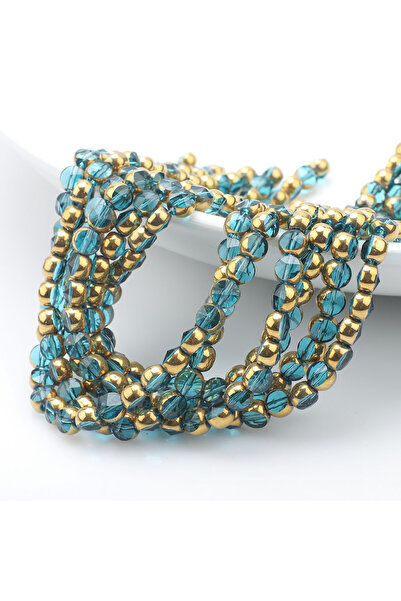 Choice1 SKY BLUE 48Pcs/Lot 6mm Unique Coated Crystal Glass Bead Round Tiny Lo...