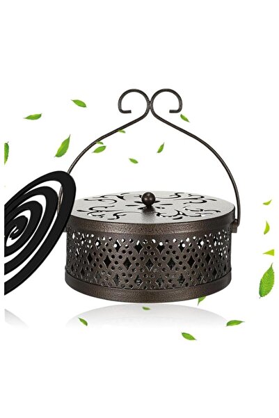 Generic Brand BananaHome Mosquito Iron Coil Holders with Lid and Handle, Bron...