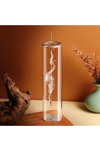 Generic Brand Incense Stick Holder with Glass Ash Catcher, Removable Anti-Ash...