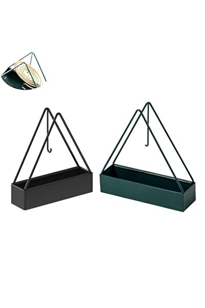 Generic Brand Mosquito Coils Holder Metal Triangular Hanging Coil Tray Ash Ca...