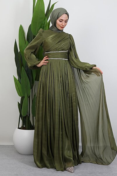 GİYZAMİLA Paris Abiye Haki