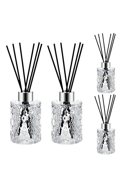 Generic Brand Reed Diffuser Set for DIY Glass Bottles with Silver Caps and Bl...