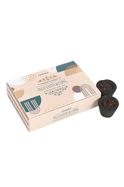 Generic Brand Goloka Palo Santo & Copal Resin Incense Cups, Sacred Smudging Set