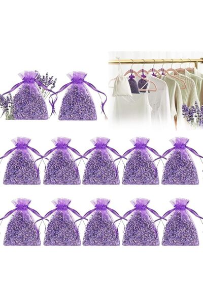 Generic Brand Lavender Sachets, 12 Packs Dried Lavender Lasting Dry Flowers S...