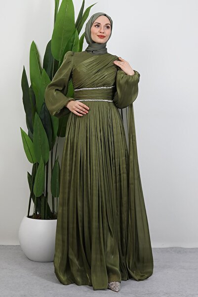 GİYZAMİLA Paris Abiye Haki