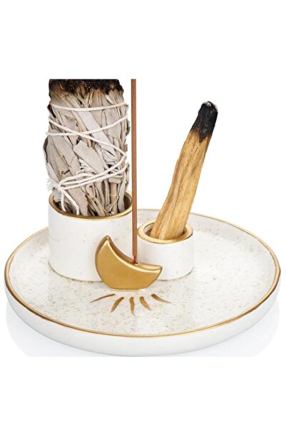 Generic Brand Multifunction Incense and Candle Holder for Burning Sage, 4 in ...