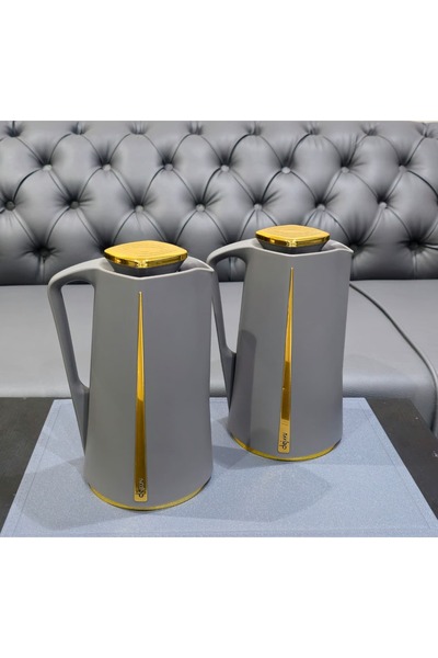 Dejavu طقم ترامس شاي وقهوة فاخر من رويال كاميل1+1لتر