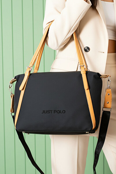 POLO CLUB حقيبة يد وكتف رياضية كبيرة الحجم للنساء مكونة من 4 أقسام (32 × 27 سم)